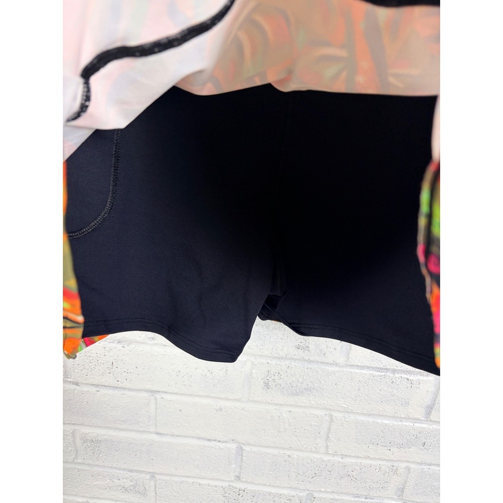 Dona Jo JoJo Skort Womens Size 1 S Orange Tropical Palm Tennis Golf Skirt - Picture 4 of 10